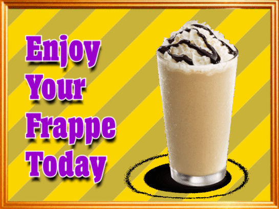 A Frappe Day Card!