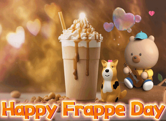 A Frappe Day Message Card For You.