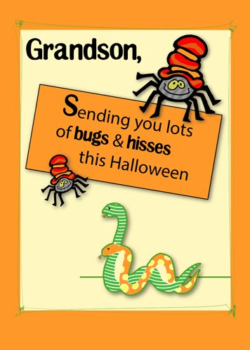 Grandson, Bugs & Hisses On Halloween!