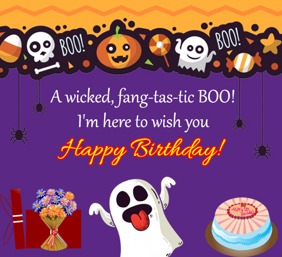 Boo Birthday Free Happy Birthday Ecards Greeting Cards 123 Greetings