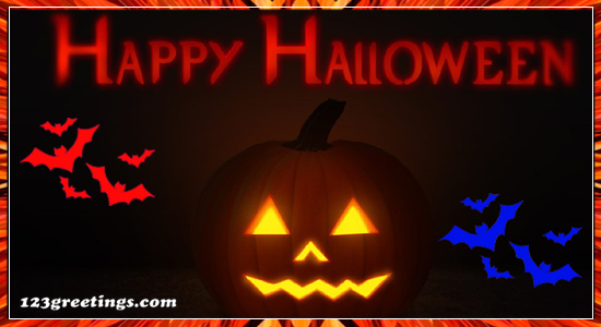 Scary Halloween E-card.