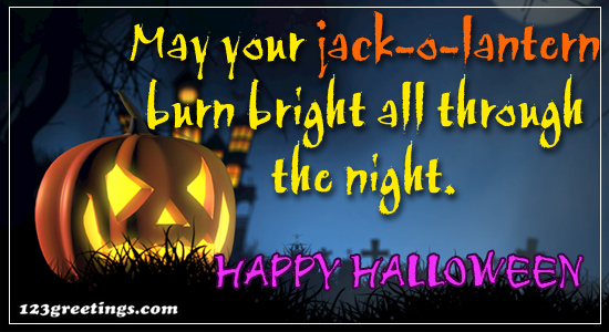 May Your Jack-o'-lantern...