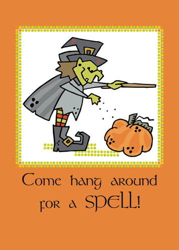Invite To & Come Hang Around A Spell.