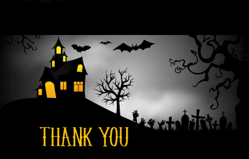 A Halloween Haunted House Says Thanks!