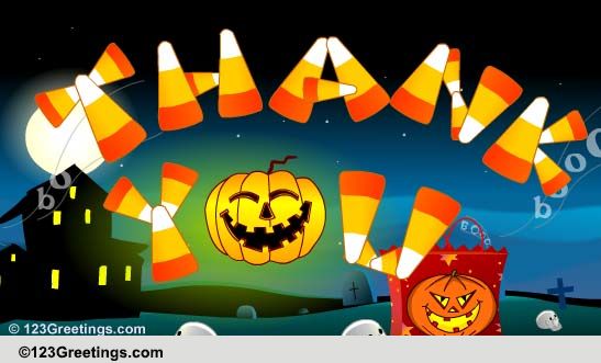 Share Spooky Thank You Wishes!