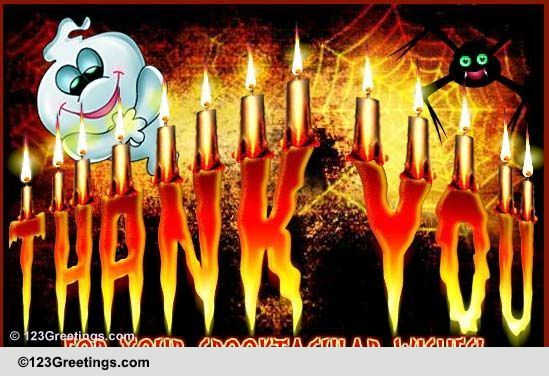 A Spooktacular Thank You! Free Thank You eCards, Greeting Cards | 123 ...