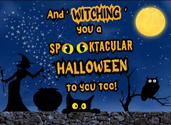 Sppoky Halloween Thank You. Free Thank You eCards, Greeting Cards | 123 ...