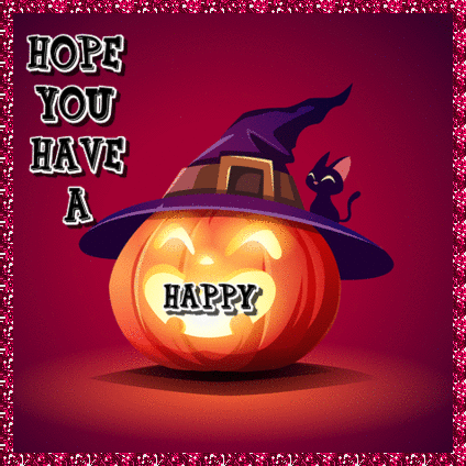 Witch Pumpkin Halloween Wishes.