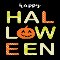 Happy Halloween Colorful Letters.