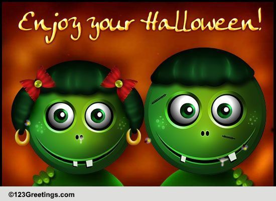 Monstrous Halloween Kiss.