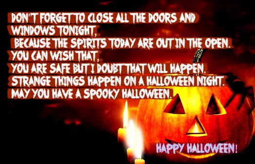 Don’t Forget To Close All The Doors. Free Happy Halloween eCards | 123 ...