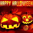 Smiling Halloween Jack-o'-lanterns!
