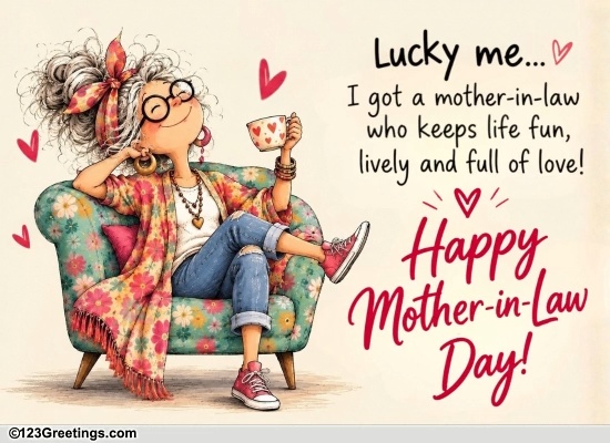 A Cheerful Mother In Law Day Wish