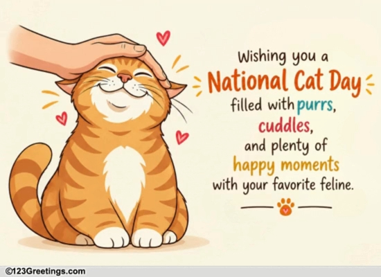 A Sweet Cat Day Wish For Cat Lovers