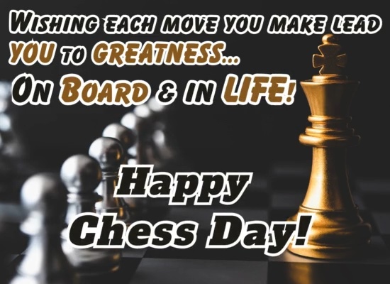 A Perfect National Chess Day Ecard!