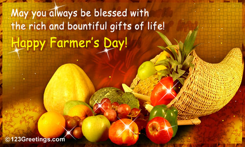 Wishing You On Farmer's Day...