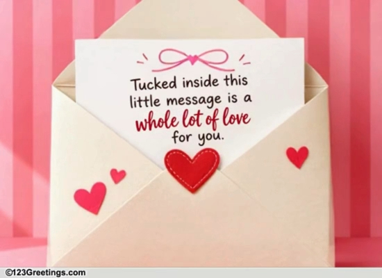 A Sweet Love Note For Your Partner