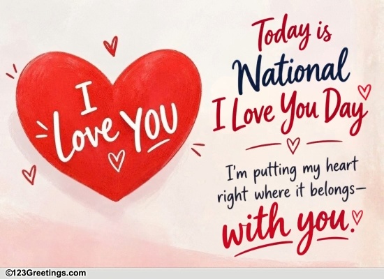 For The One Your Heart...