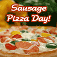 Yummy Sausage Pizza Day!