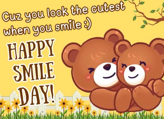 Basket Full Of Smiles Just For You. Free Smile Day eCards | 123 Greetings