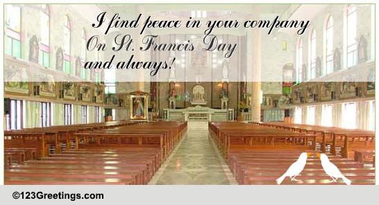 Peace On St. Francis Day!
