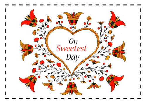 Traditional Sweetest Day Card.