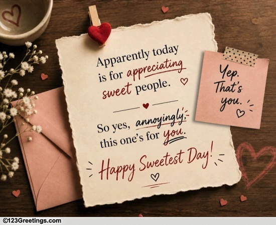 For The Sweetest Person In Your Life