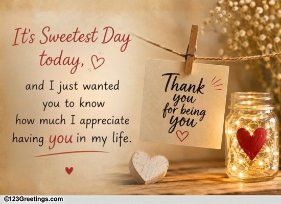 Sweetest Day Note For Someone Special
