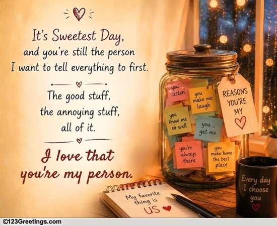 For The One You Share Everything With