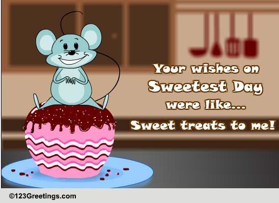 A Sweetest Day Thank You Wish.