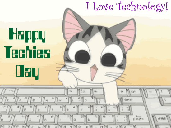 Kitty On Techies Day.