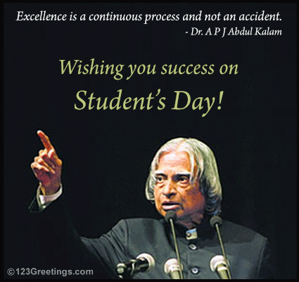 Wishing Happy Student's Day!