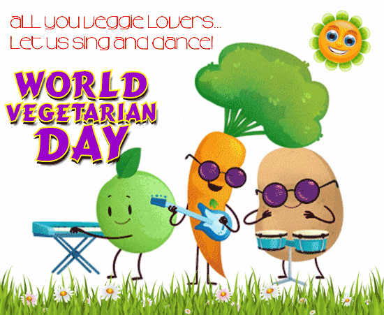 A Vegetarian Card To All Veggie Lovers.