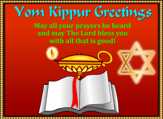 A Yom Kippur Greetings Ecard For You.