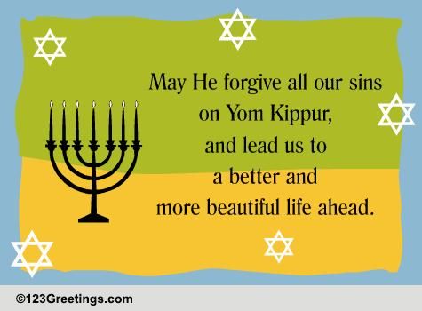 A Yom Kippur Wish... Free Yom Kippur eCards, Greeting Cards | 123 Greetings