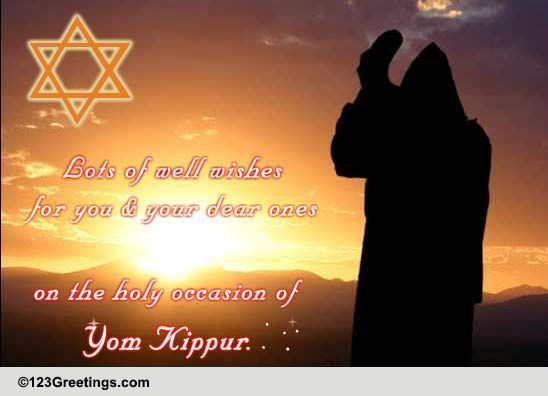 Well Wishes On Yom Kippur!
