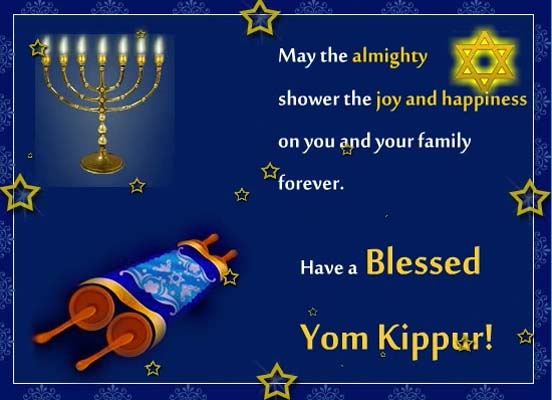 Blessed Yom Kippur Wishes For You! Free Yom Kippur eCards | 123 Greetings