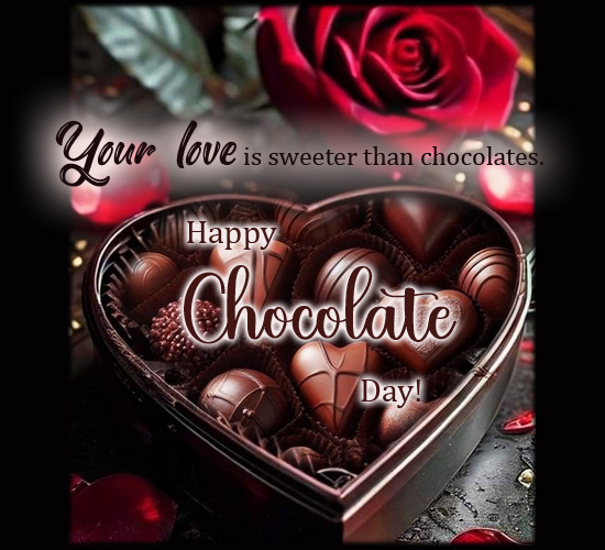 Love Is Sweeter Than Chocolates.