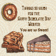 Thanks For Chocolate Day Wishes.
