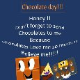 Cute Funny Card For Chocolate Day.