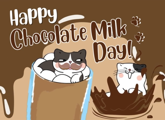 Send A Cute Chocolate Milk Day Wish!
