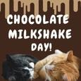 Cute Chocolate Milkshake Day Card.
