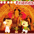 A Fun Wish For Friends On Durga Puja.