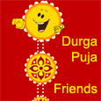 Warm Hug For A Friend On Durga Puja.
