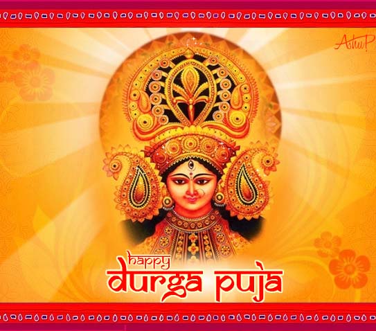 Maa Durga’S Divine Blessings For You. Free Happy Durga Puja eCards ...