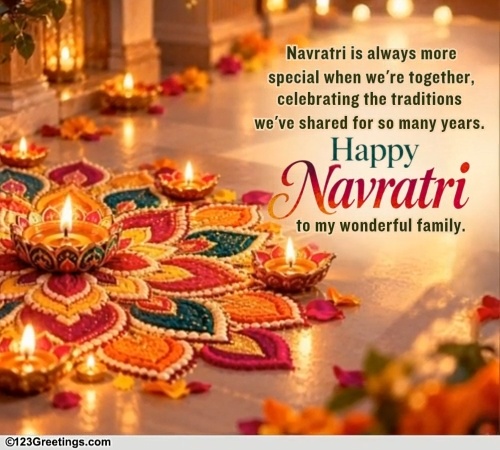 Send Navratri Wishes To Your Family