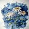 3 Daisies Flower Art Painting.