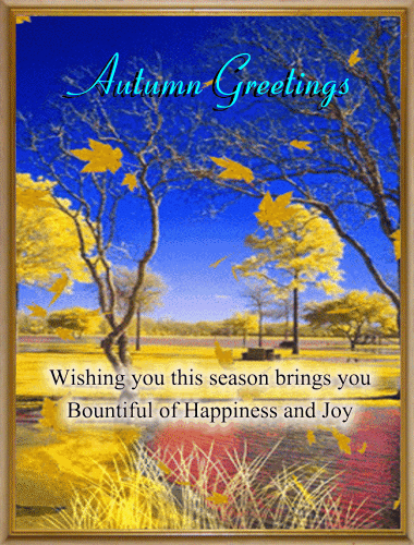 Autumn Greetings Card.