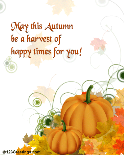 Happy Autumn Wishes!