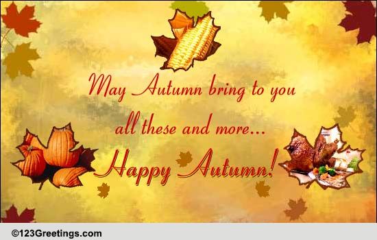 Good Cheer With Friends & Family... Free Happy Autumn eCards | 123 ...